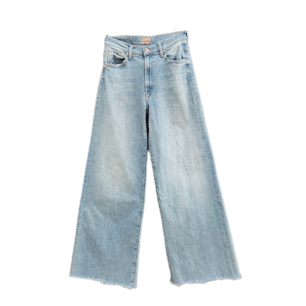 MOTHER Denim Ditcher Roller, Zip Sneak, Can You Dig It wash, wide leg jeans W 25 - Picture 2 of 8